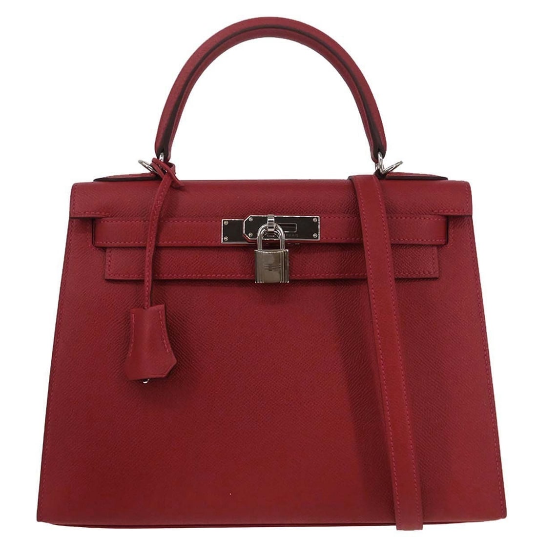 Hermes Kelly 28 Epsom Rouge Casaque Red Gold Hardware 2way Top Handle Bag: Hermes Kelly 28 Epsom Rouge Casaque Red Gold Hardware 2way Top Handle Bag This Hermes Kelly 28 Sellier 2way handbag features a Rouge Casaque Epsom leather exterior with a structured silhouette. The ba
