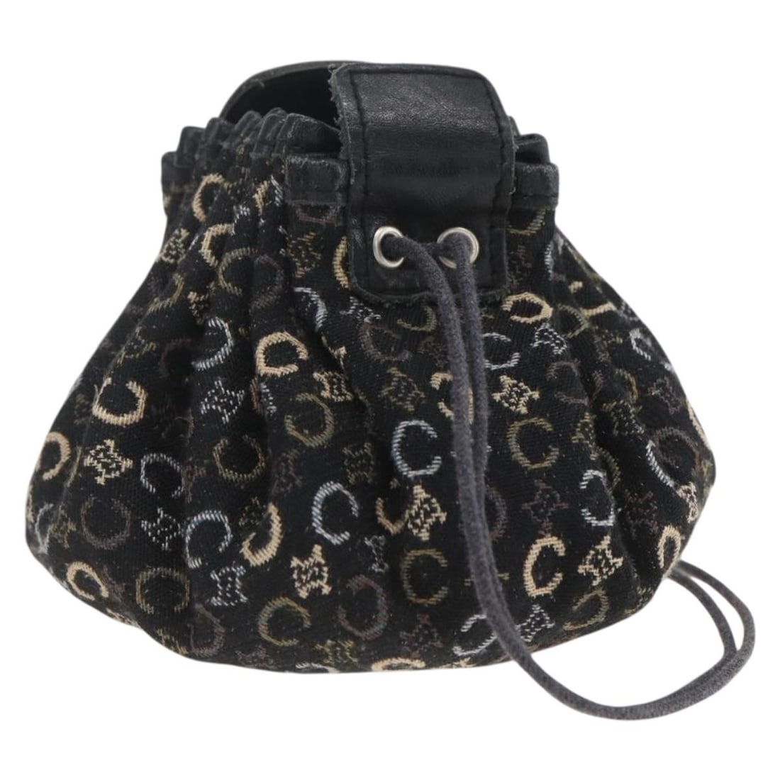 CELINE C Macadam Canvas Pouch Navy Authentic 148573V (1 of 17)