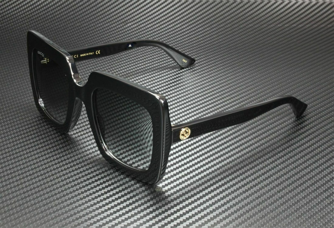 Gucci GG0328S Black Grey Gradient Women's Sunglasses with UV Protection (1 of 5)