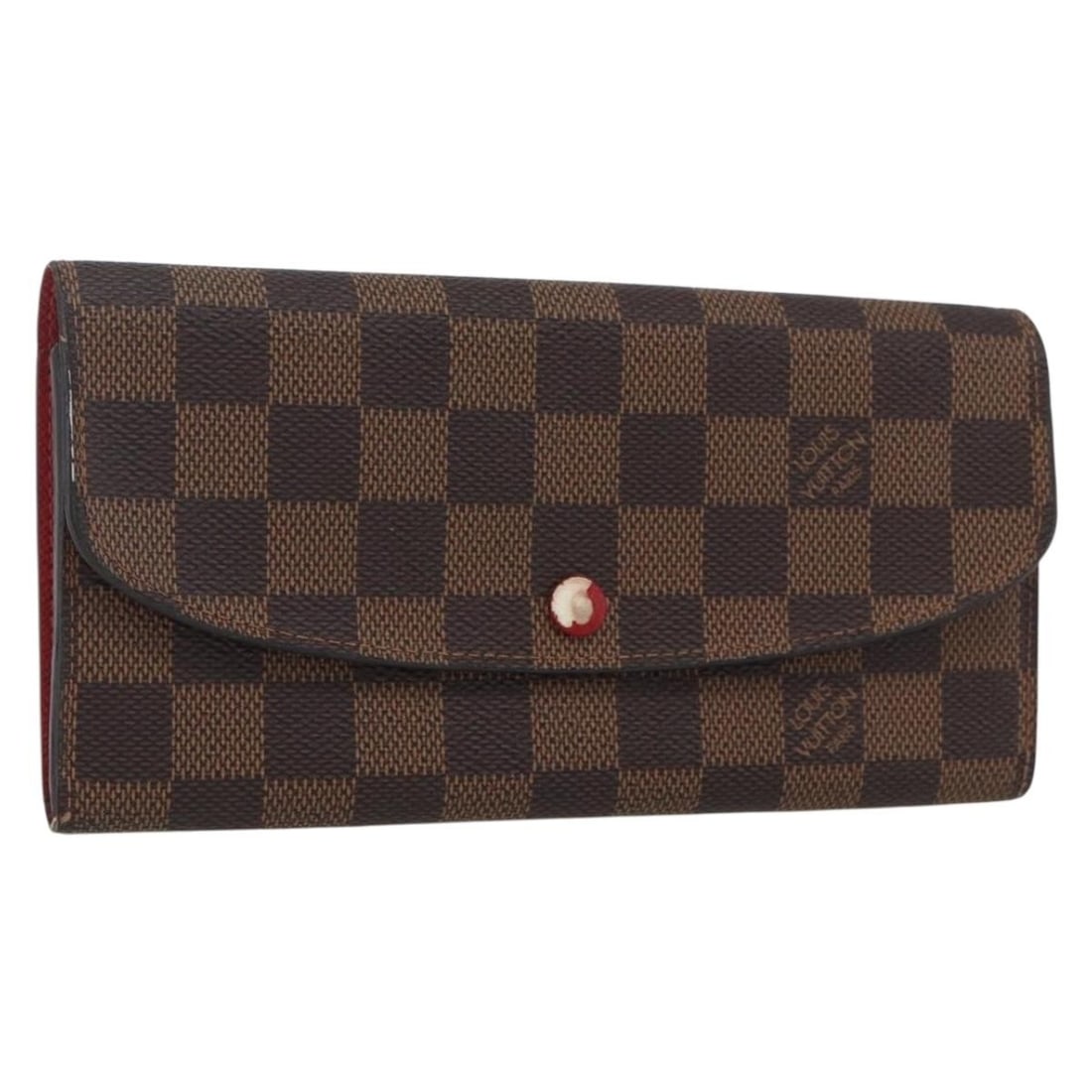 Damier Ebene Emilie Women's Long Wallet by Louis Vuitton N63544: Damier Ebene Emilie Women's Long Wallet by Louis Vuitton N63544 This is a Louis Vuitton Damier Ebene Portefeuille Emilie long wallet crafted from Damier Ebene canvas. Designed for women, the wallet fe
