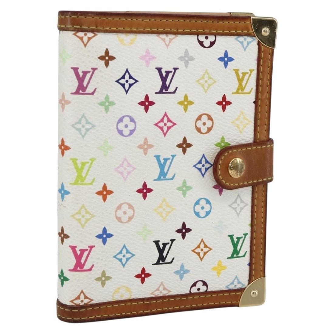 Louis Vuitton Multicolor Canvas Agenda PM White R21074 Day Planner Cover (1 of 18)
