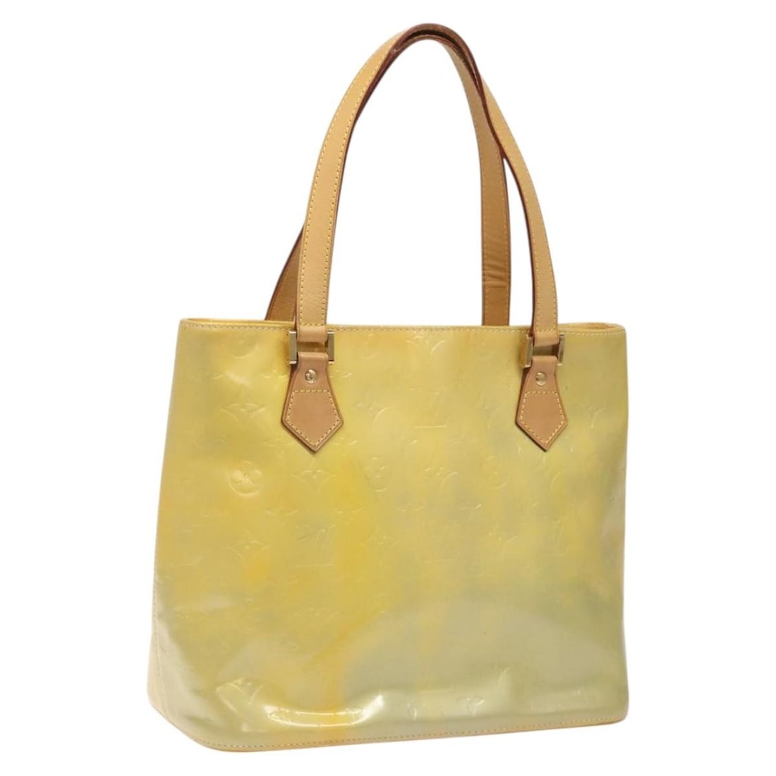 Louis Vuitton Houston Monogram Vernis Patent Leather Gris Handbag M91053: Louis Vuitton Houston Monogram Vernis Patent Leather Gris Handbag M91053 This is a Louis Vuitton Monogram Vernis Houston handbag in Gris, crafted from patent leather. Designed for women, it features d