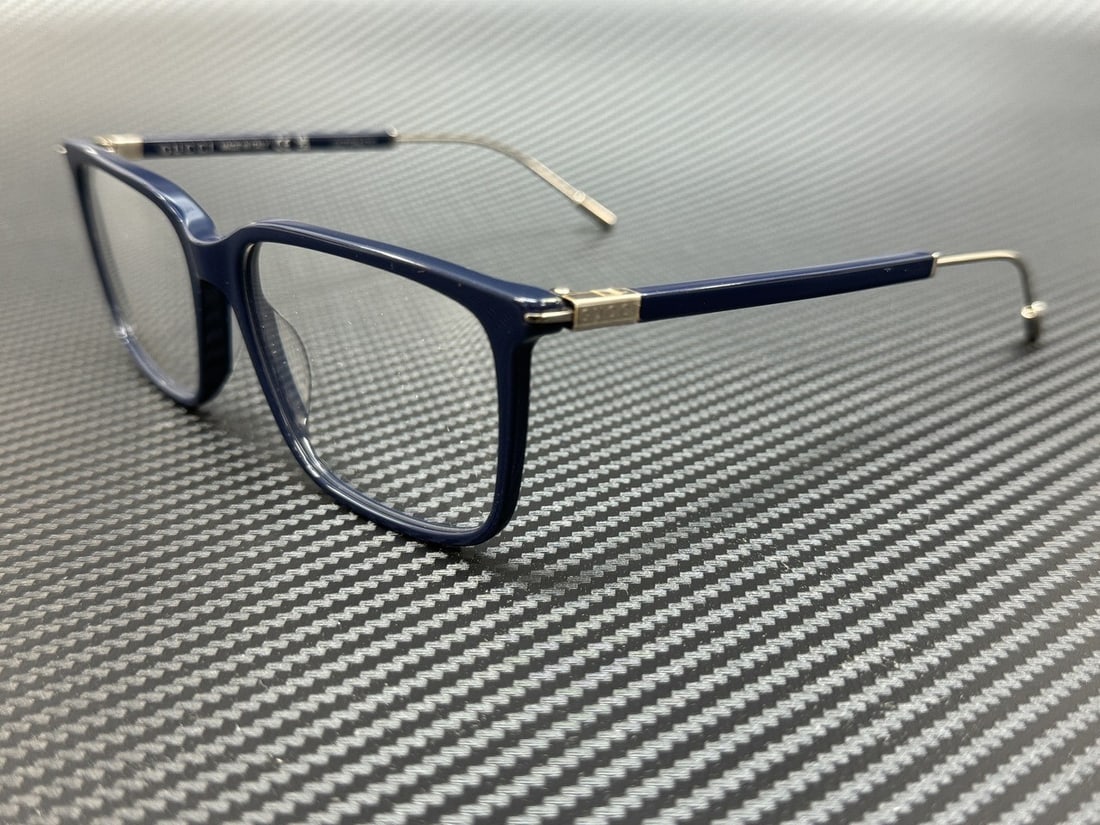 Gucci GG1273O 003 Blue Ruthenium Men's Eyeglasses with Authenticity Certificate (1 of 5)