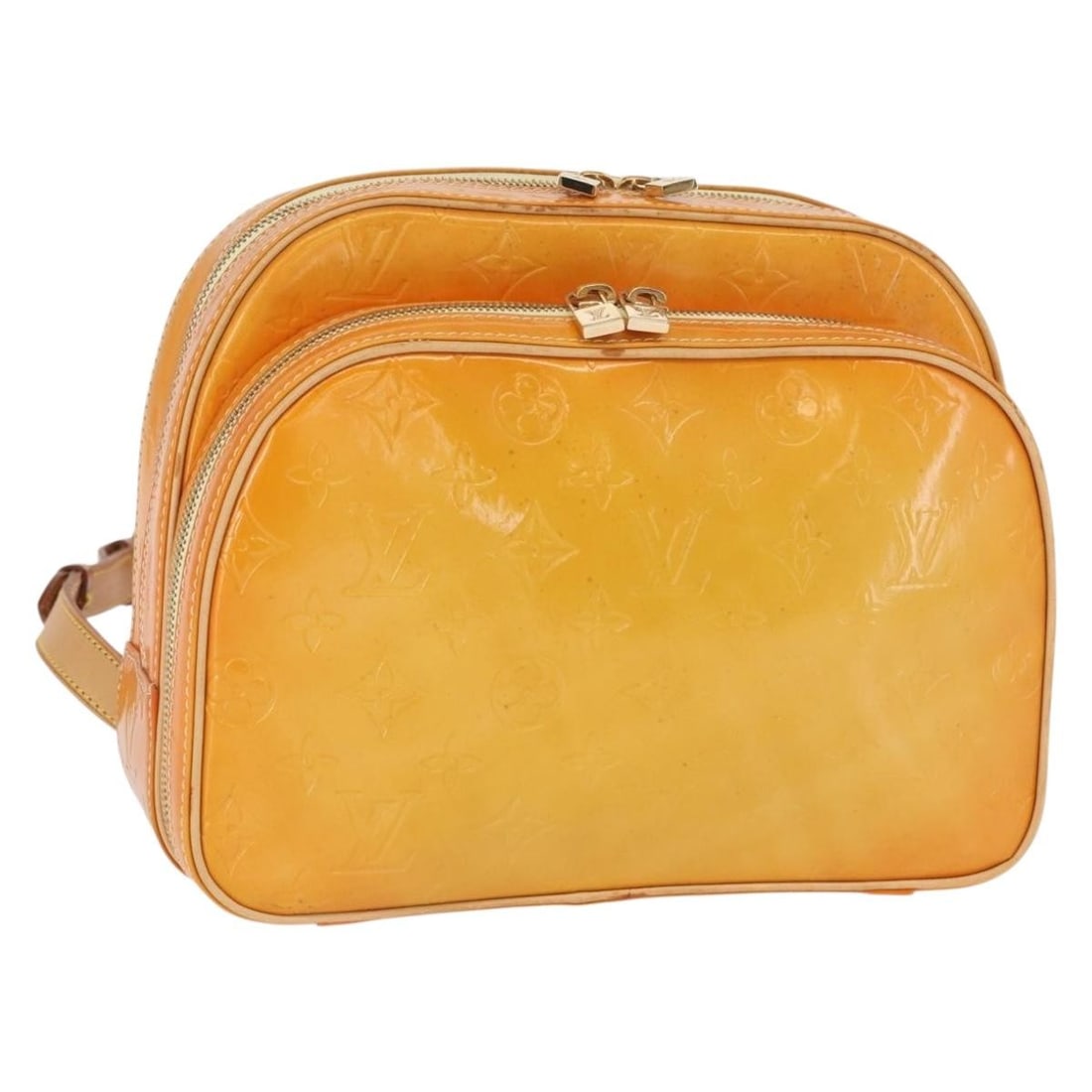 Louis Vuitton Vernis Marley Yellow Patent Leather Backpack M91040 France (1 of 18)