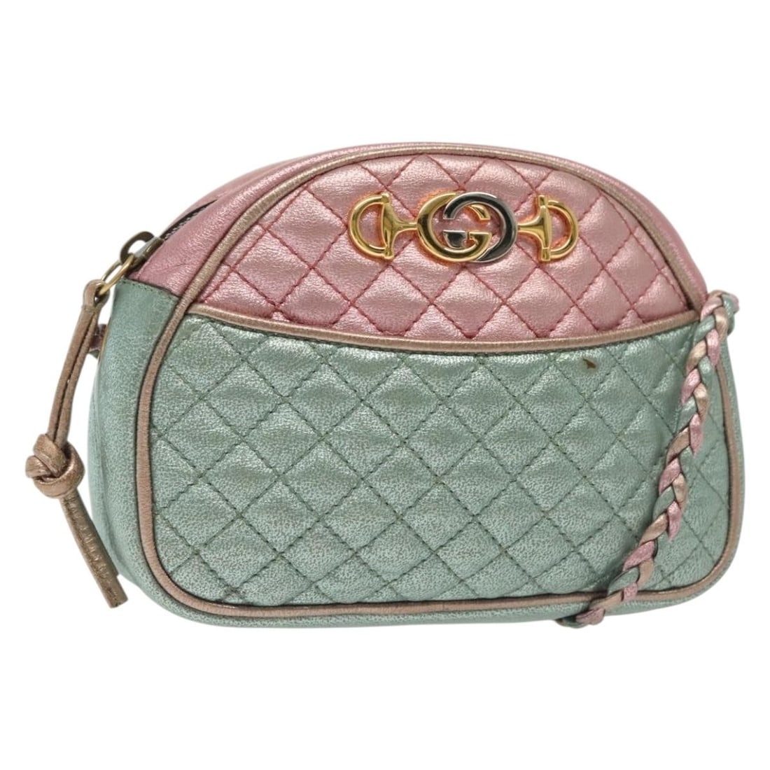 GUCCI Zumi Multicolor Gold Leather Shoulder Bag Auth 534951.525040: GUCCI Zumi Multicolor Gold Leather Shoulder Bag Auth 534951.525040 Introducing the GUCCI Zumi Shoulder Bag, a stunning accessory that combines luxury with practicality. Crafted in Italy, this elegant