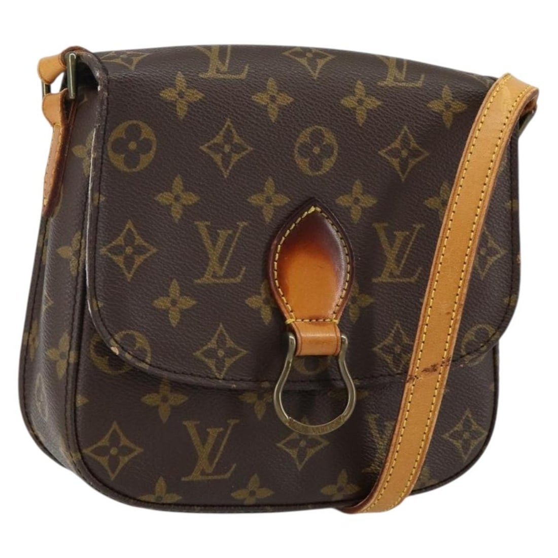 LOUIS VUITTON Monogram Saint Cloud MM Shoulder Bag M51243 Made in Germany (1 of 18)