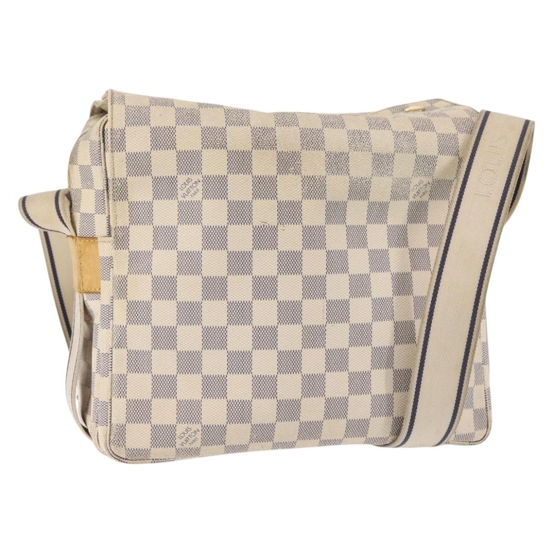LOUIS VUITTON Damier Azur Naviglio Shoulder Bag N51189 Made in France (1 of 18)