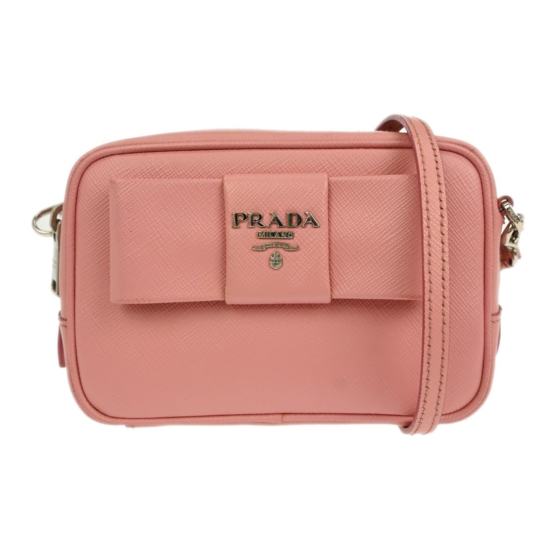 Prada Mini Pink Leather Shoulder Bag Italy Vintage (1 of 9)