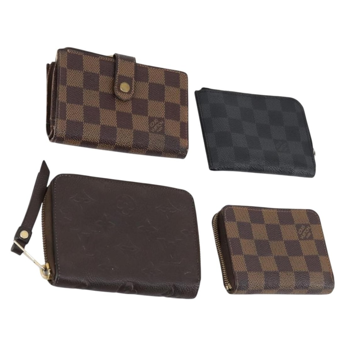 LOUIS VUITTON Monogram Eclipse Wallet Set of 4 Authentic (1 of 18)