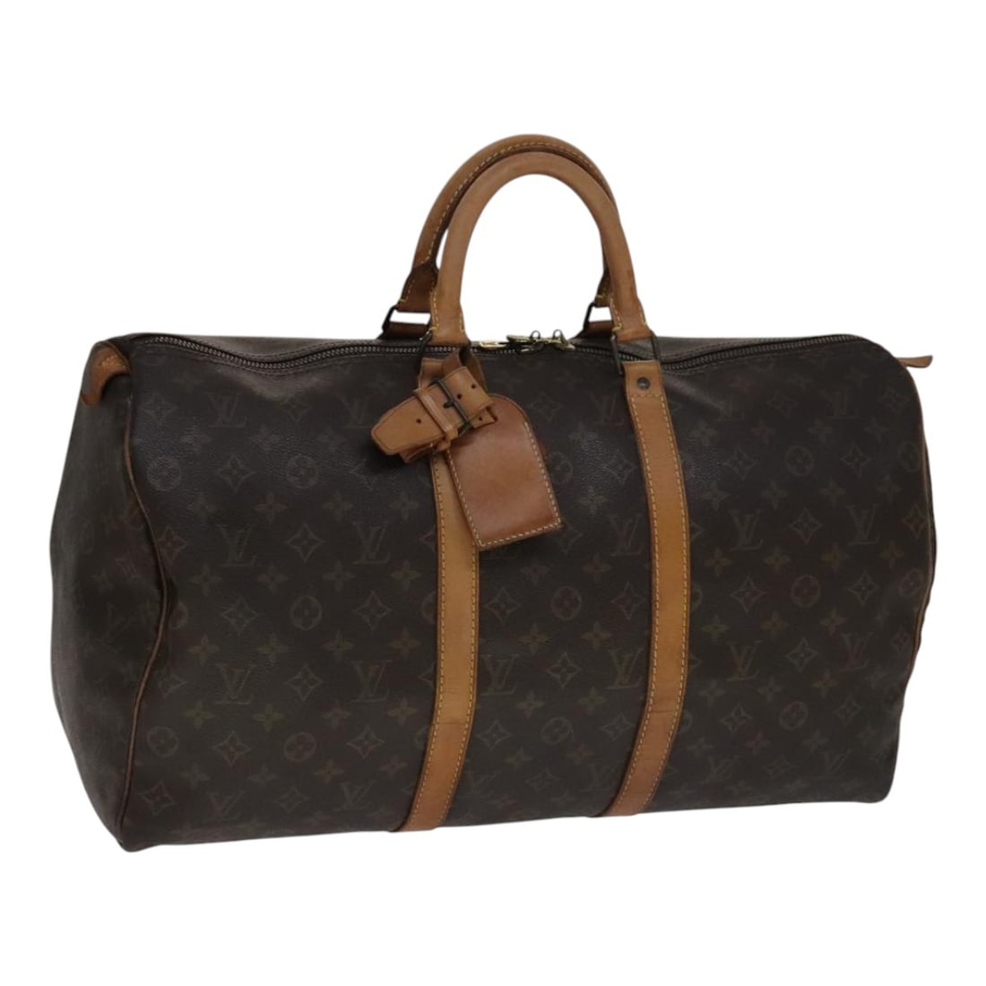 Louis Vuitton Keepall 50 Monogram Canvas Boston Travel Bag M41426: Louis Vuitton Keepall 50 Monogram Canvas Boston Travel Bag M41426 This Louis Vuitton Monogram Keepall 50 Boston Bag features the iconic monogram canvas exterior and classic design. The bag offers ampl