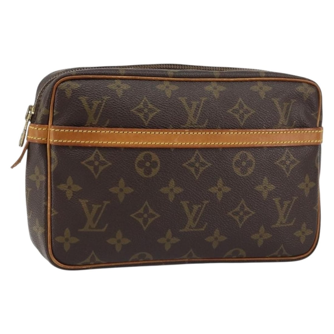 LOUIS VUITTON Monogram Compiegne 23 Clutch Bag M51847 Authentic France (1 of 18)