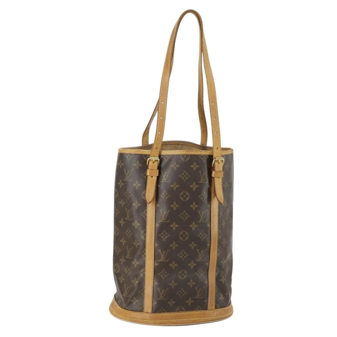 Louis Vuitton Monogram Canvas Bucket GM M42236 Shoulder Bag France: Louis Vuitton Monogram Canvas Bucket GM M42236 Shoulder Bag France This Louis Vuitton Monogram Bucket GM Shoulder Bag, model M42236, is crafted in monogram canvas and made in France. The bag features