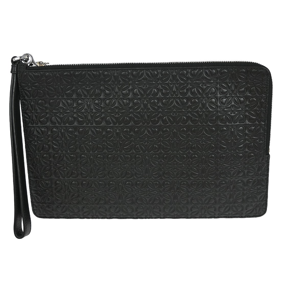 Loewe Amazona 36 Small Black Leather Clutch with Zip Closure (1 of 8)