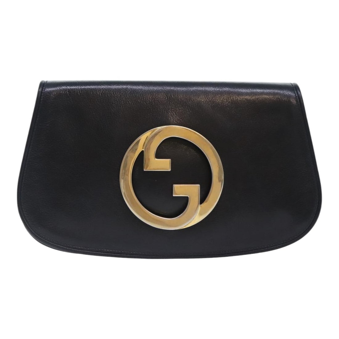 Black Leather Gucci Blondie Vintage Clutch Bag for Women: Black Leather Gucci Blondie Vintage Clutch Bag for Women This Gucci Vintage Blondie Clutch is crafted from black leather and designed for women. The clutch features subtle surface rubbing, minor loss