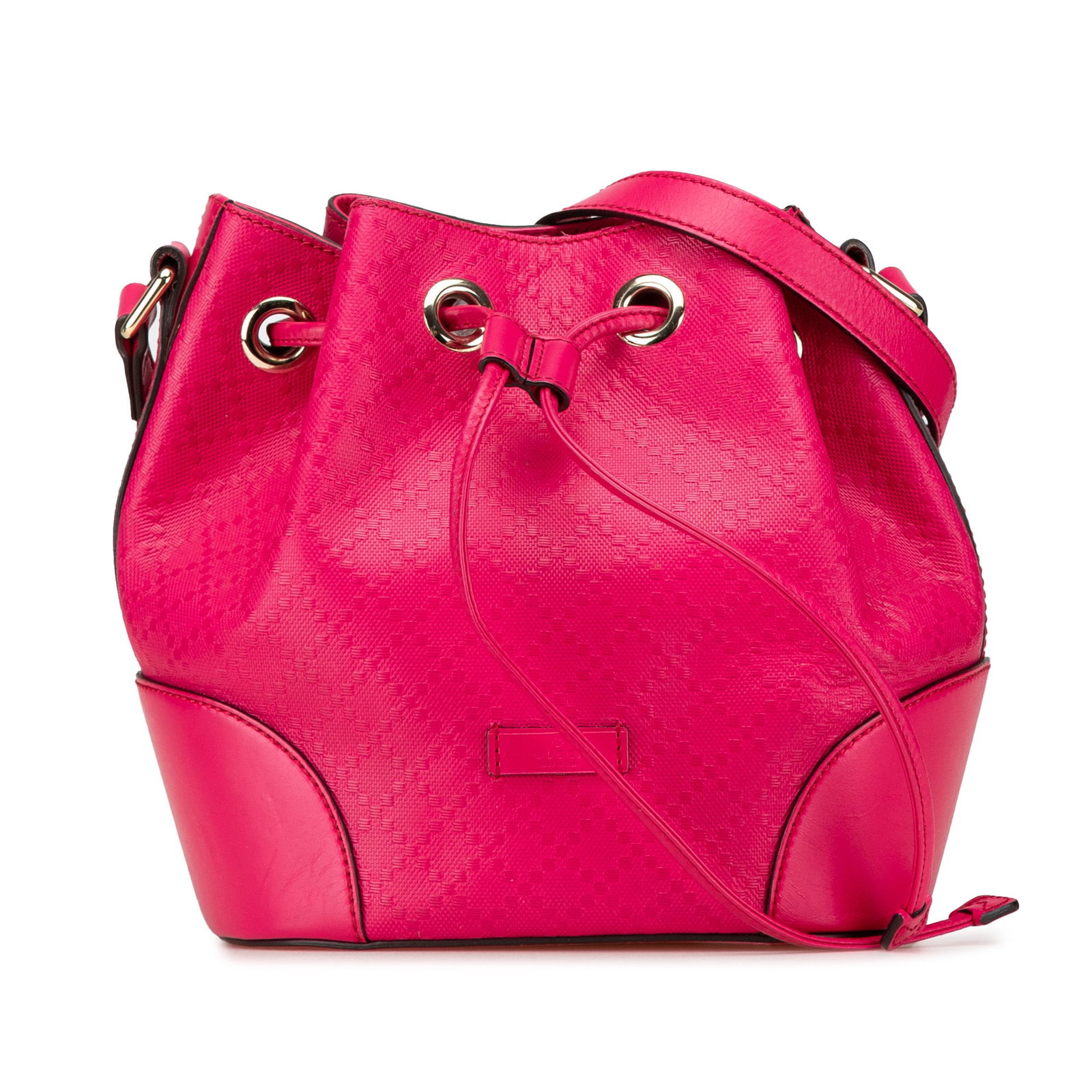 Gucci Diamante Leather Bright Bucket Bag Pink (1 of 7)