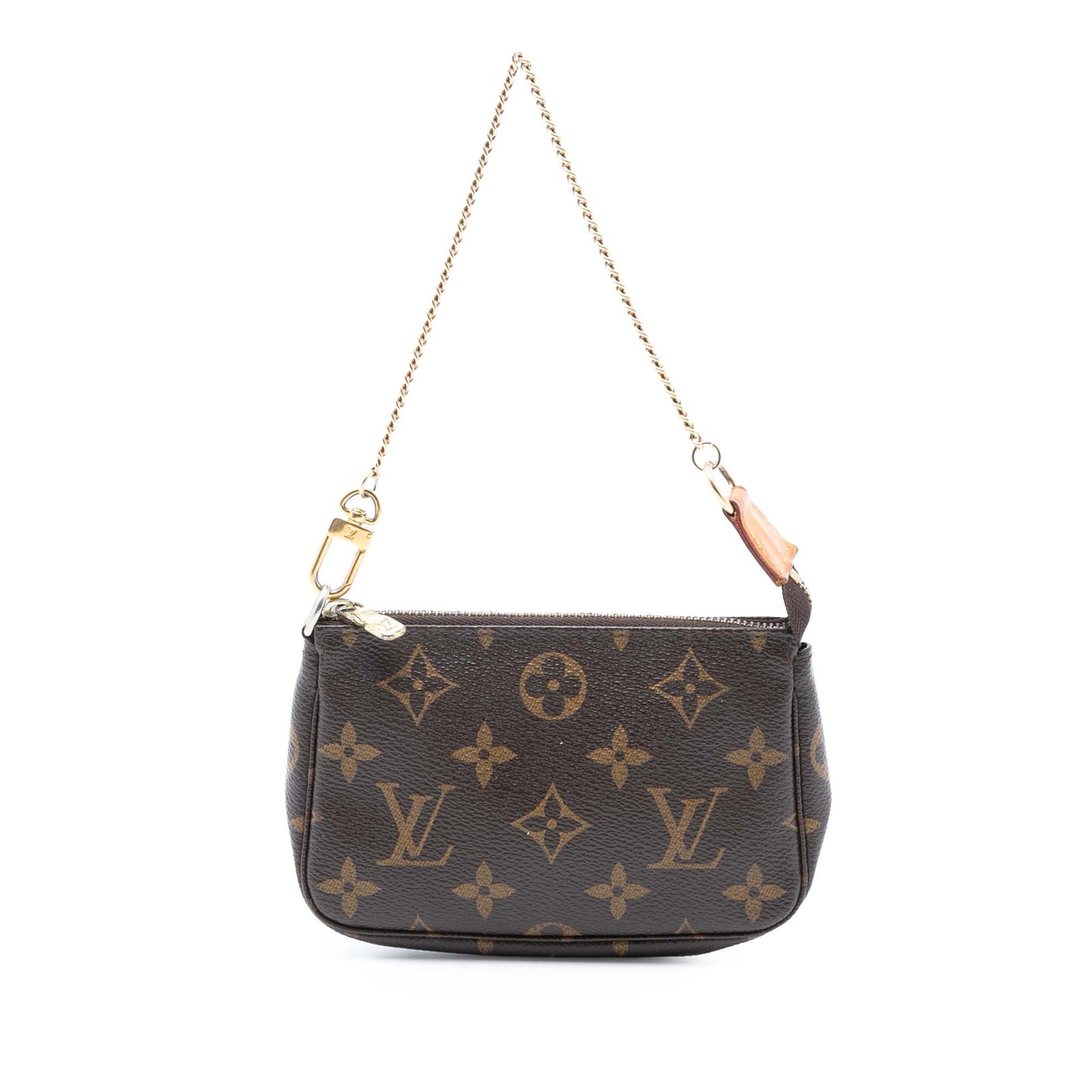 Louis Vuitton Monogram Mini Pochette Accessoires Brown Canvas Bag (1 of 7)