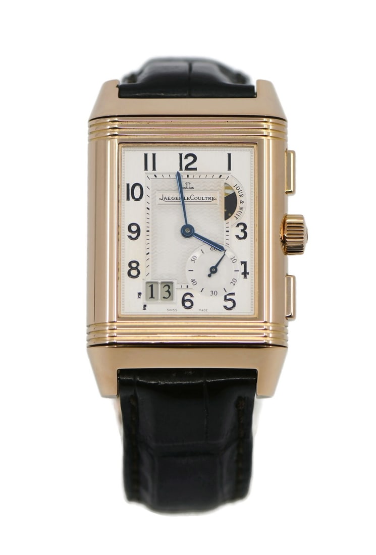 Reverso GMT 18K Rose Gold Manual Wristwatch Q3022420 With Box and Papers (1 of 6)