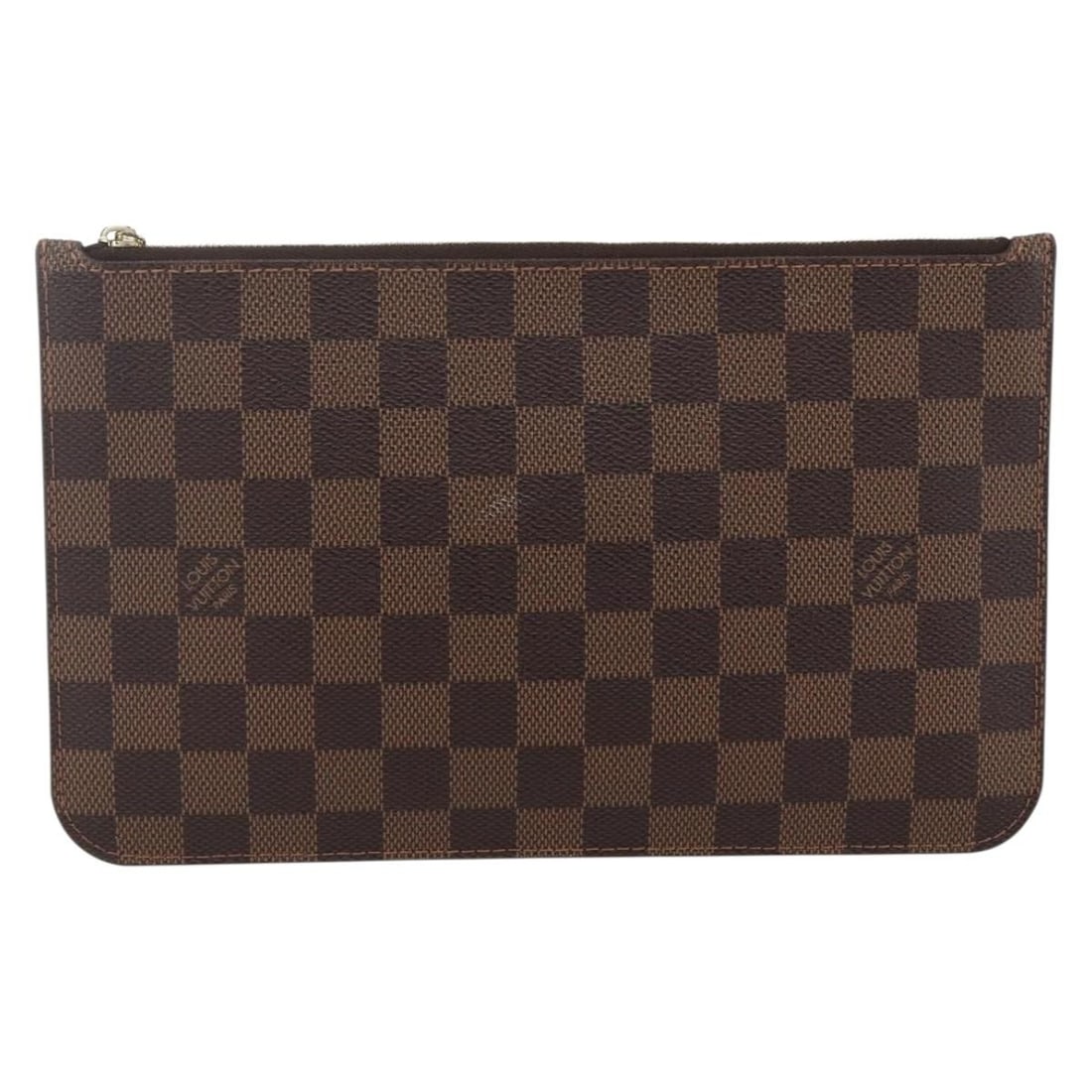Neverfull Pochette Canvas Wristlet by Louis Vuitton Brown (1 of 18)