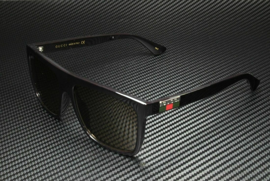 Gucci GG0748S 002 Black Square Sunglasses with Brown Lenses: Gucci GG0748S 002 Black Square Sunglasses with Brown Lenses Elevate your style with these Gucci GG0748S 002 sunglasses, featuring a sleek black acetate frame and chic brown lenses. Designed for the mo
