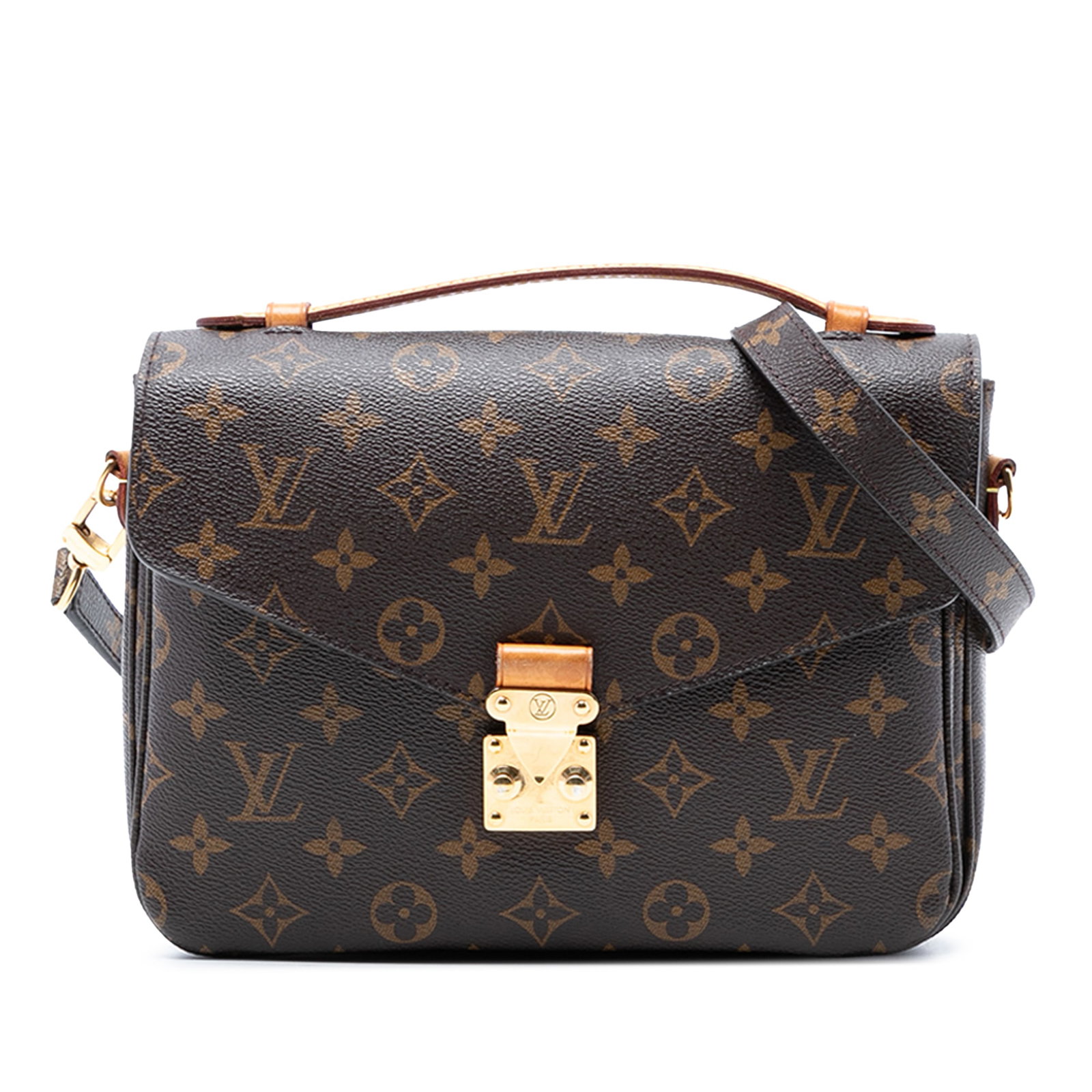 Louis Vuitton Pochette Metis Monogram Canvas Shoulder Bag with S Lock (1 of 7)