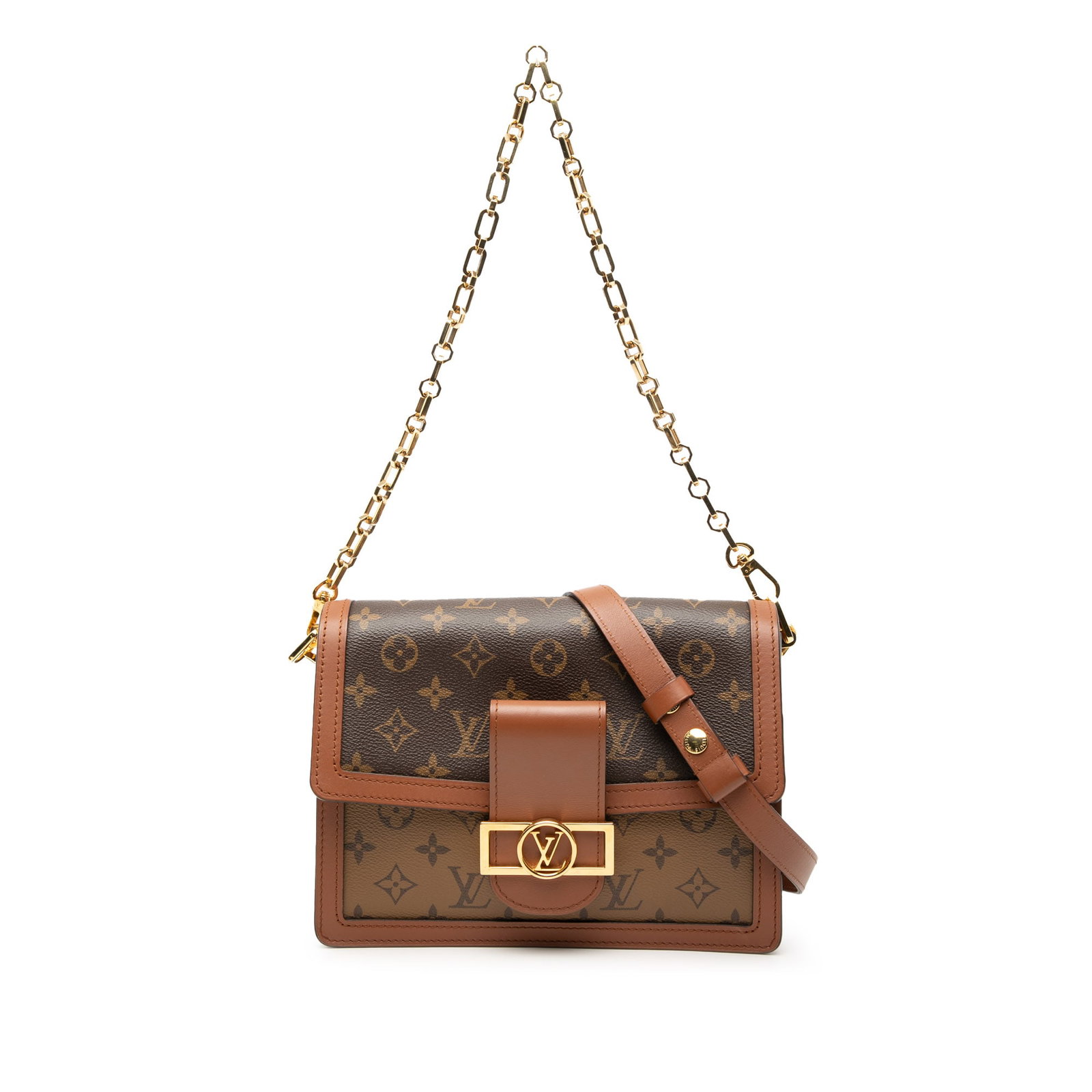 Louis Vuitton Dauphine MM Monogram Reverse Canvas Shoulder Bag (1 of 7)