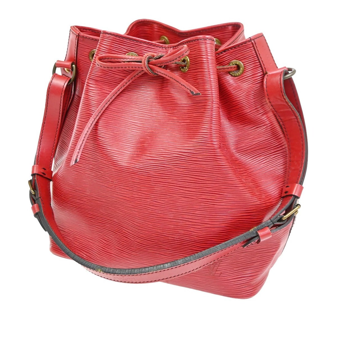 Red Epi Leather Petit Noe Shoulder Bag by Louis Vuitton (1 of 16)