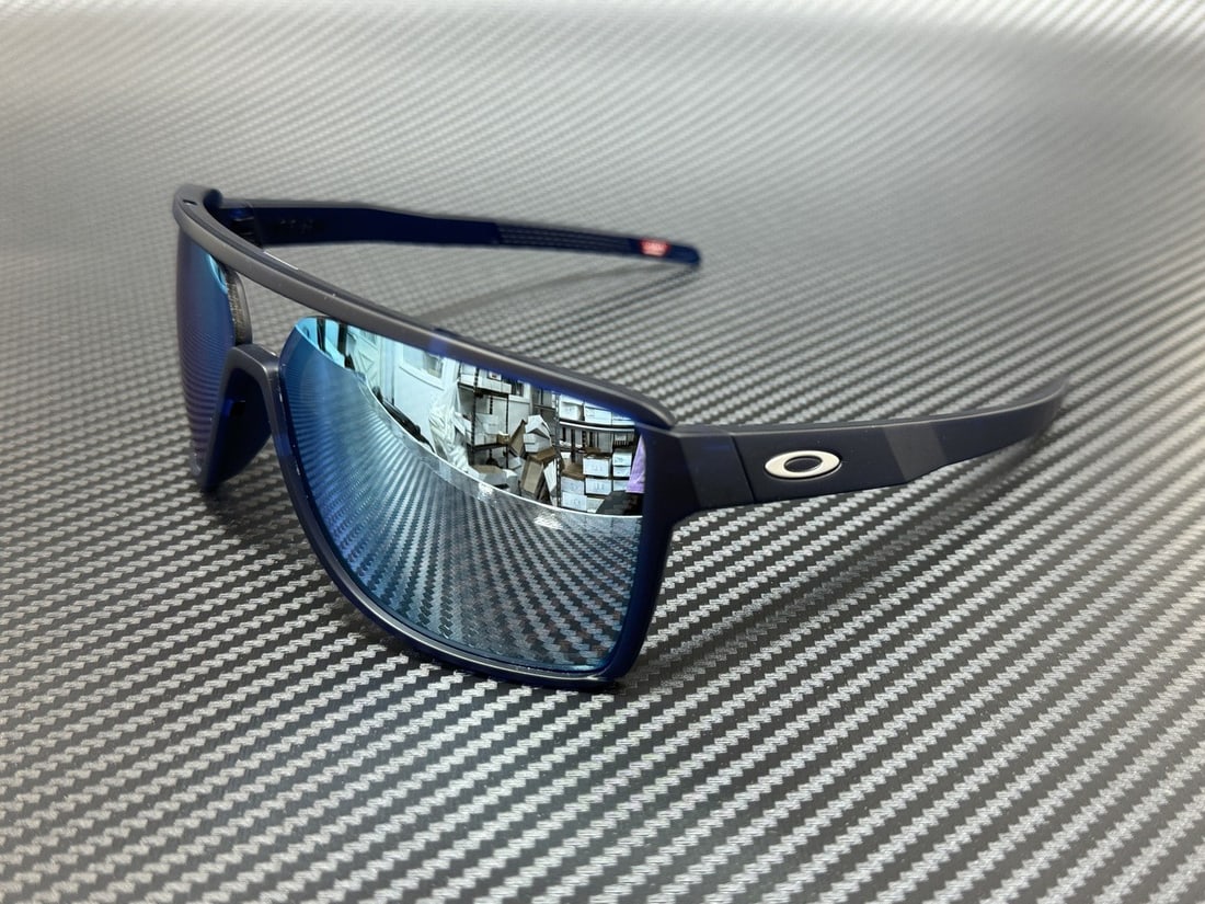 Oakley OO9147 06 Matte Blue Prizm Polarized Sunglasses 63mm (1 of 5)
