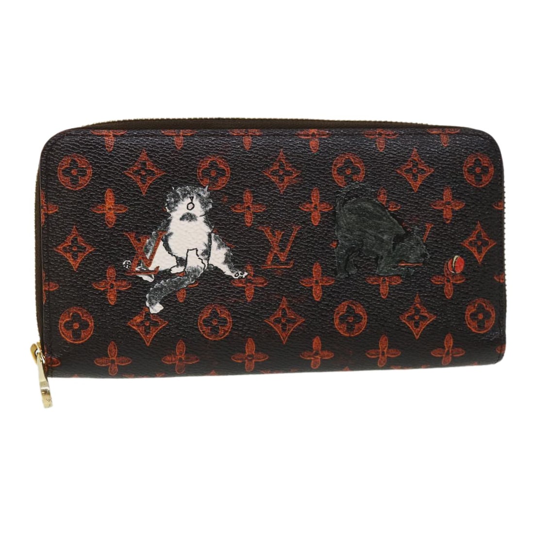 LOUIS VUITTON Monogram Zippy Long Wallet M63875 Auth Black Canvas: LOUIS VUITTON Monogram Zippy Long Wallet M63875 Auth Black Canvas This elegant Louis Vuitton Monogram transformed Zippy Long Wallet is a stylish and practical accessory crafted from luxurious Monogram