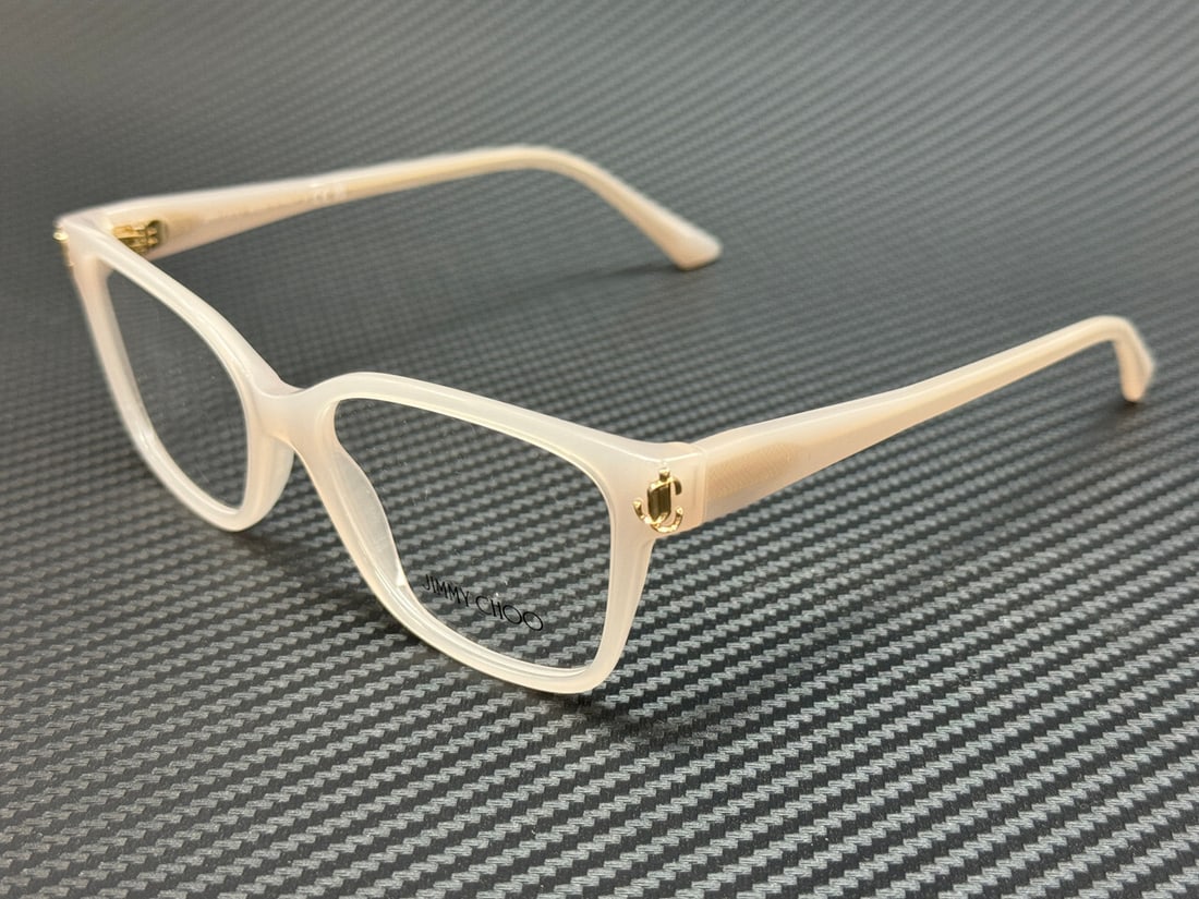 Jimmy Choo JC3012 5025 Opal Sand Women's Eyeglasses with Authenticity Certificate: Jimmy Choo JC3012 5025 Opal Sand Women's Eyeglasses with Authenticity Certificate Elevate your eyewear collection with these stunning Jimmy Choo JC3012 5025 Opal Sand women's eyeglasses. Featuring a c