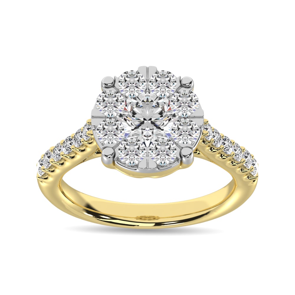 Diamond 1 Ct.Tw. Engagement Ring in 14K Yellow Gold: Diamond 1 Ct.Tw. Engagement Ring in 14K Yellow Gold 14k Yellow Gold Stone Color: G-h Stone Clarity: Si2 Each ring is presented in standard size 6.5. Complimentary resizing is available between sizes 5