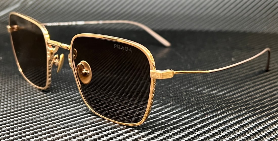 PRADA PR 54WS 06Q06I Pale Gold Light Brown Women's Sunglasses with Authenticity (1 of 4)