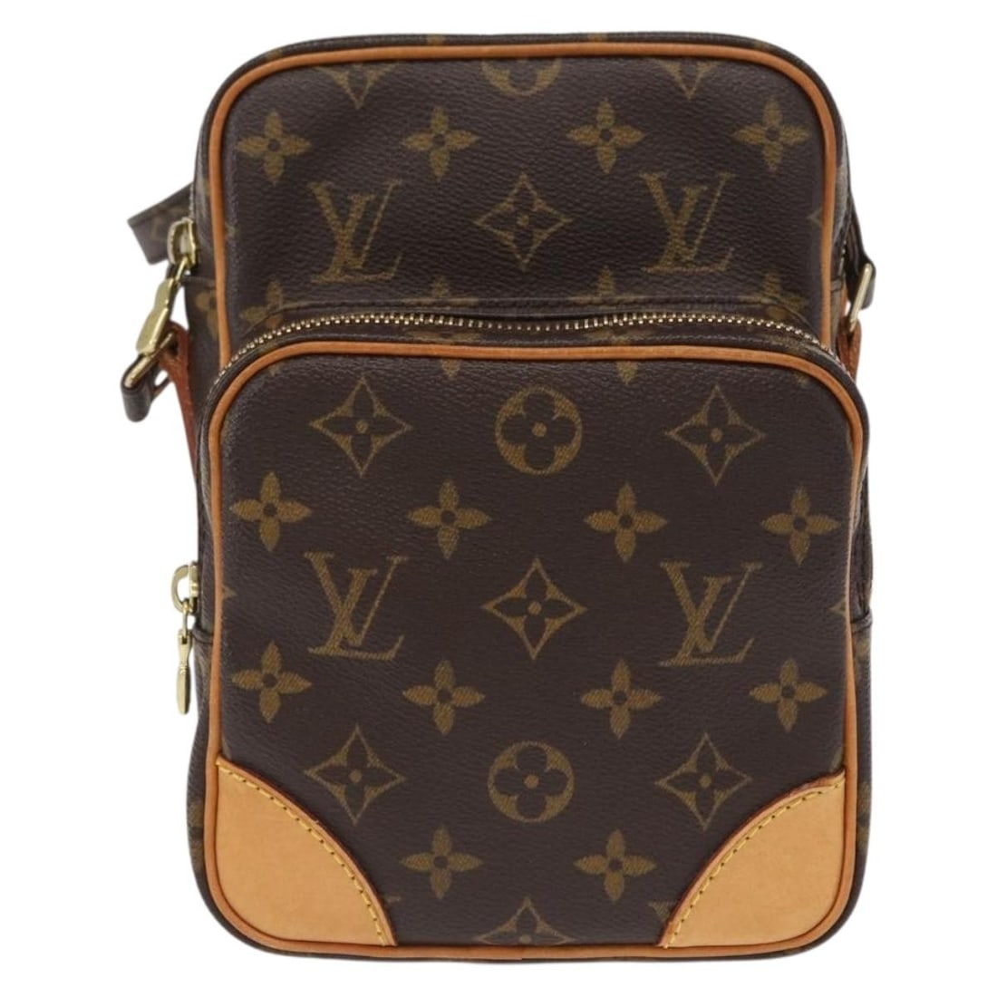 Louis Vuitton Amazone Crossbody in Monogram Canvas Brown: Louis Vuitton Amazone Crossbody in Monogram Canvas Brown The Louis Vuitton Amazone Bag in Monogram Canvas is a stylish and practical accessory designed for women. Featuring a classic brown canvas exte
