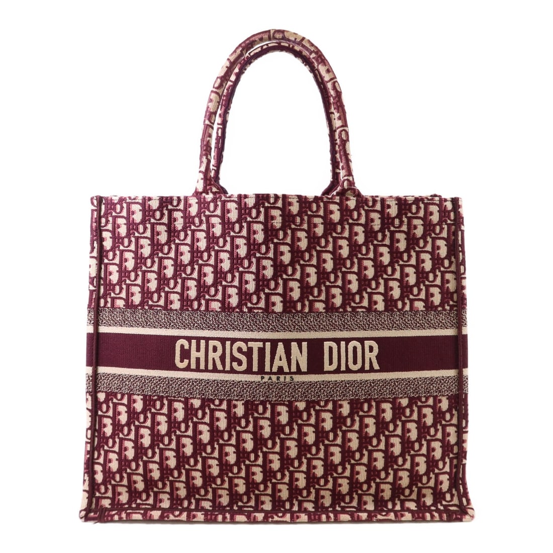 Christian Dior Red Canvas Book Tote Bag M1286 (1 of 16)