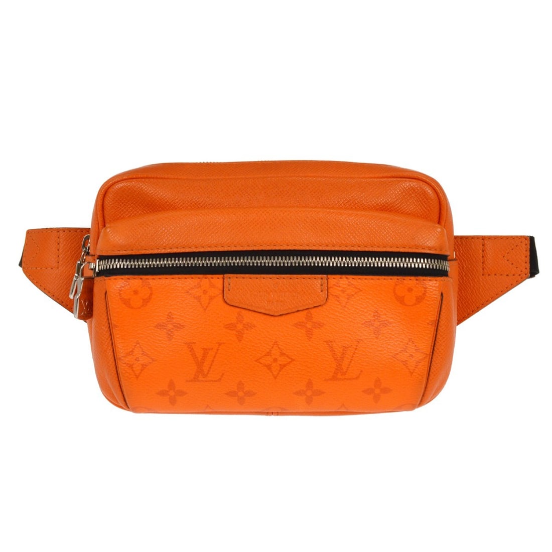 Orange Taigarama Outdoor Bum Bag M30430 by Louis Vuitton: Orange Taigarama Outdoor Bum Bag M30430 by Louis Vuitton This Louis Vuitton Taigarama Bum Bag Outdoor features a striking orange Monogram canvas exterior with black accents and silver-tone hardware. T