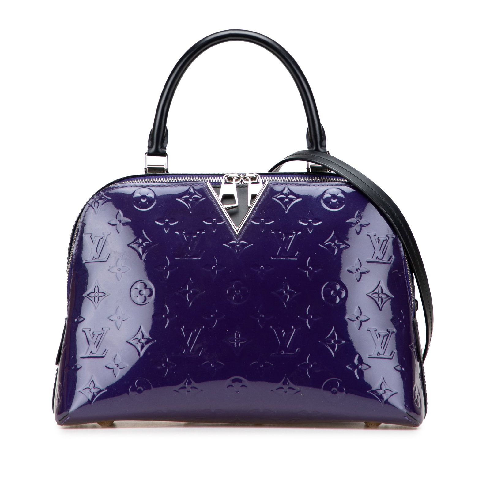 Louis Vuitton Monogram Vernis Melrose Purple Leather Bag (1 of 11)