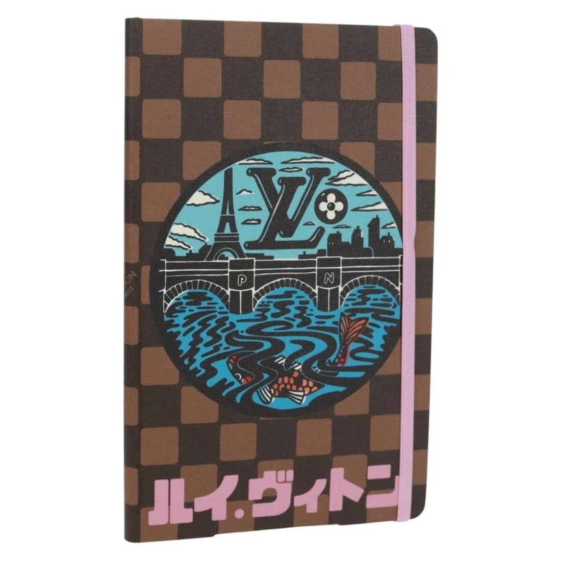 Louis Vuitton Jane Note Cover Damier Ebene Canvas Notebook MM (1 of 18)