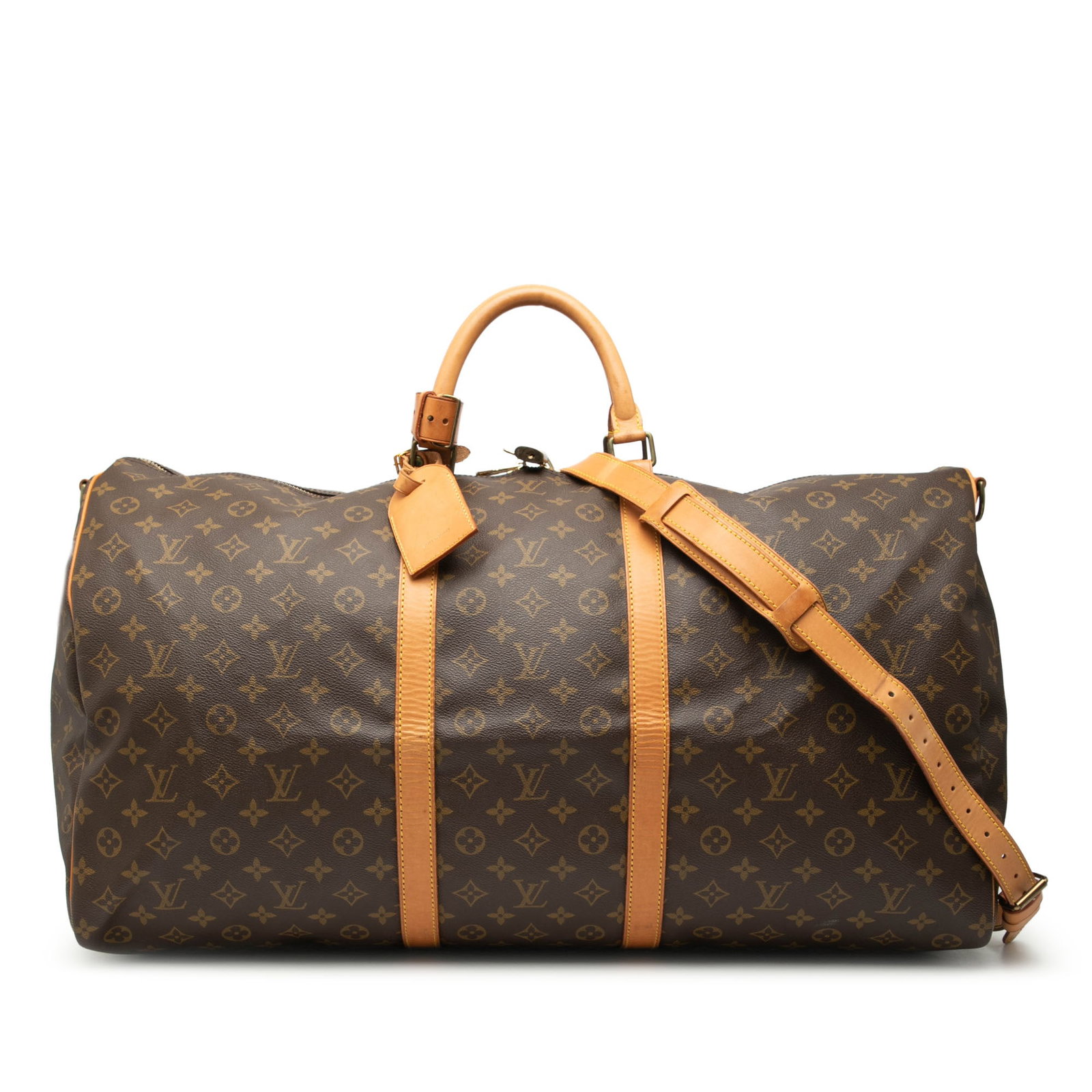 Louis Vuitton Keepall Bandouliere 60 Monogram Canvas Travel Bag with Strap (1 of 8)