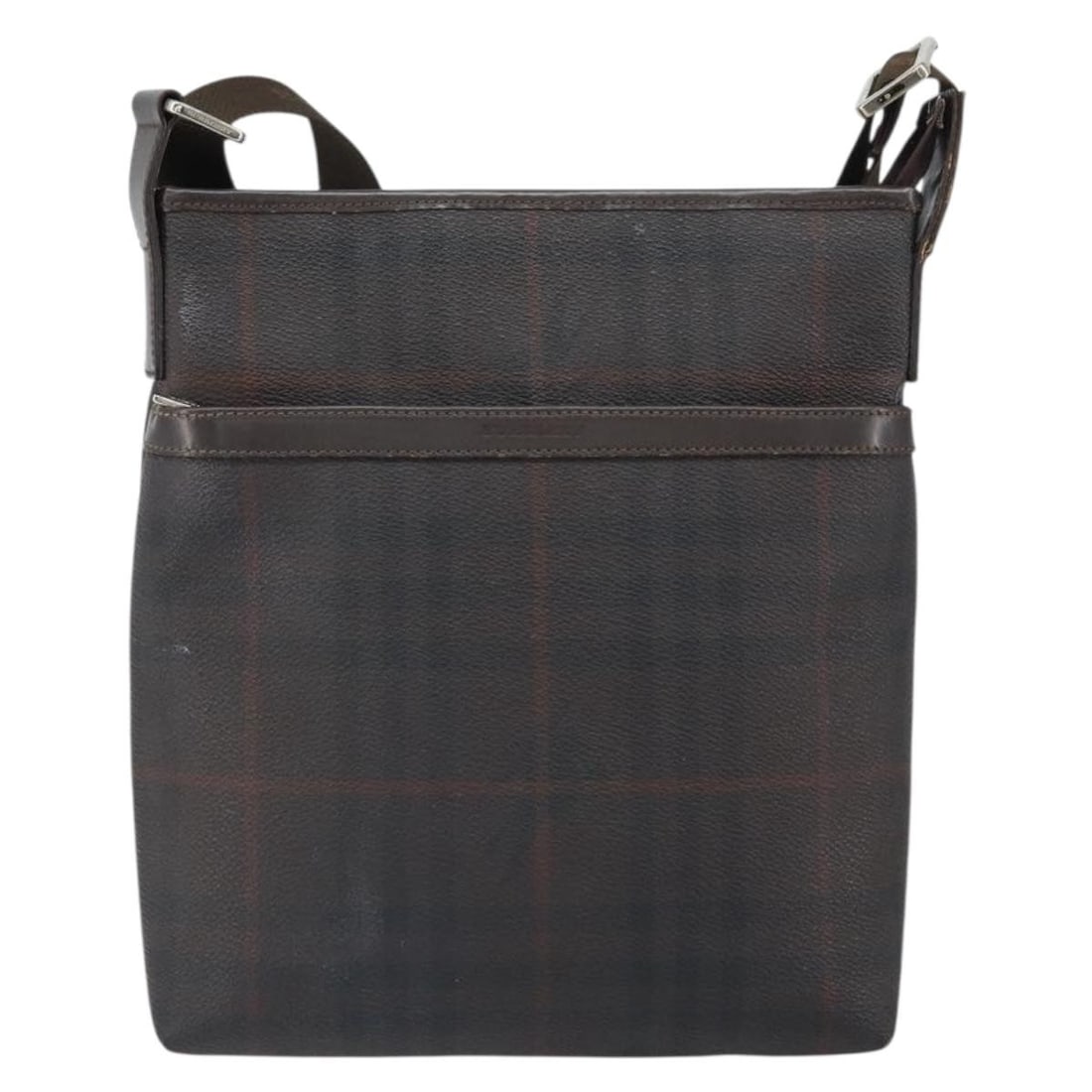 Black Canvas Shoulder Bag by Burberry with Nova Check Pattern (1 of 18)