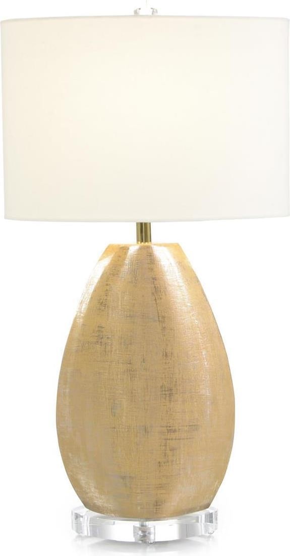 John-Richard Helina Ivory Table Lamp Modern Nickel Finish (1 of 2)