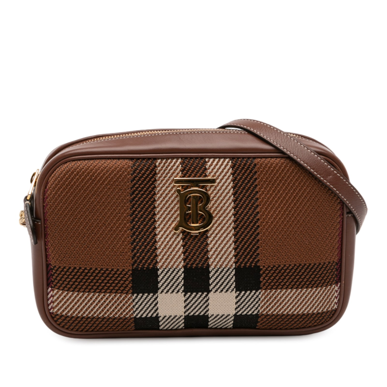 Burberry Lola Small Camera Bag with Knitted Check Pattern (1 of 11)
