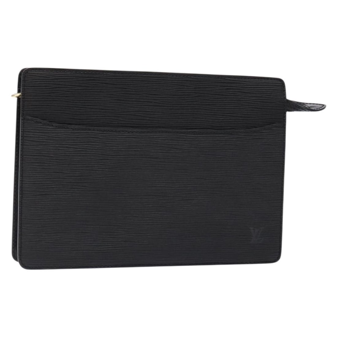 Louis Vuitton Epi Pochette Homme Clutch Bag Black M52522 Auth (1 of 18)