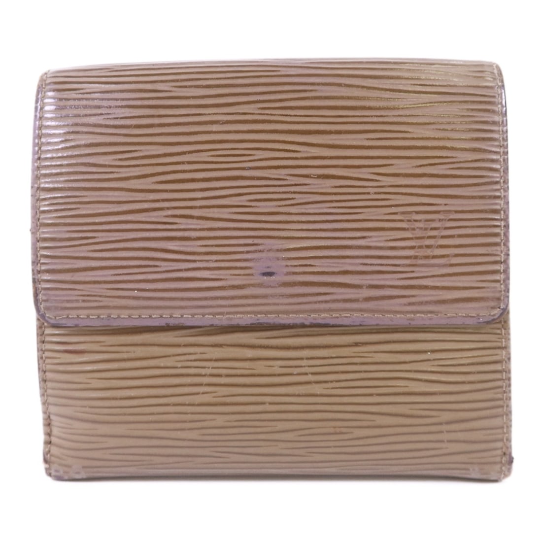 Louis Vuitton Epi Brown Trifold Calfskin Wallet M6348C Gold Hardware (1 of 18)