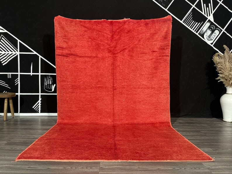 Authentic Handwoven Soft Wool Rug from Morocco 10 x 5 Feet (1 of 10)