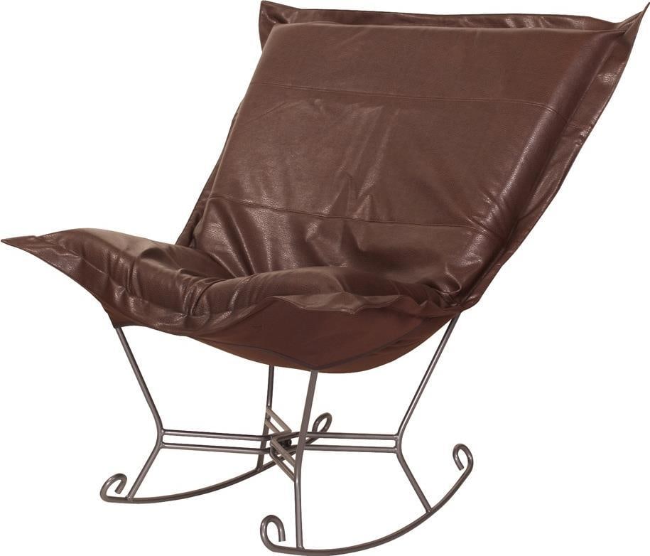 Howard Elliott Avanti Transitional Faux Leather Rocker Chair: Howard Elliott Avanti Transitional Faux Leather Rocker Chair Introducing the Traditional Soft Faux Leather Rocker Chair, a stunning piece from the Avanti collection. This transitional style rocker fea