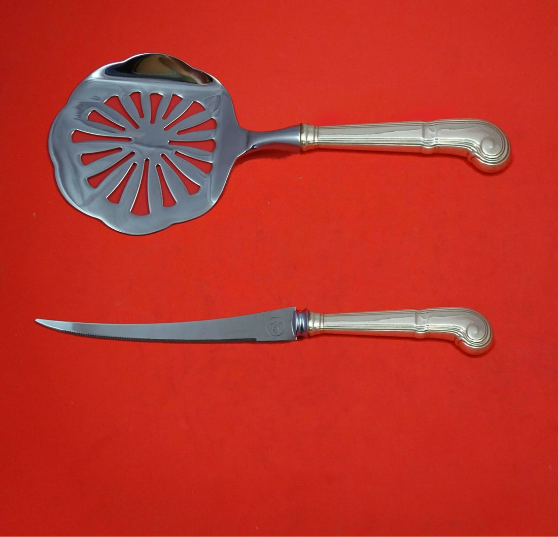 Tiffany & Co Castilian Sterling Silver Tomato Serving Set 2pc: Tiffany & Co Castilian Sterling Silver Tomato Serving Set 2pc Enhance your dining experience with this exquisite 2-piece Castilian Tomato Serving Set by Tiffany & Co. Crafted from high-quality sterlin