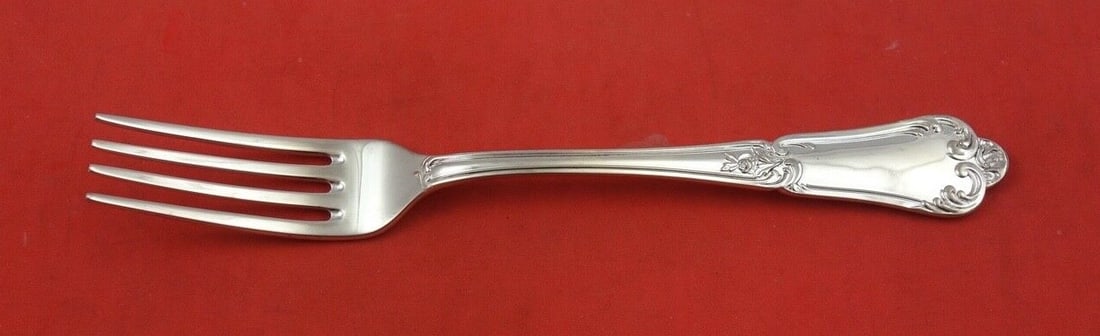 Zaramella Argenti Floreale Sterling Silver Dinner Fork 8 Inches (1 of 2)