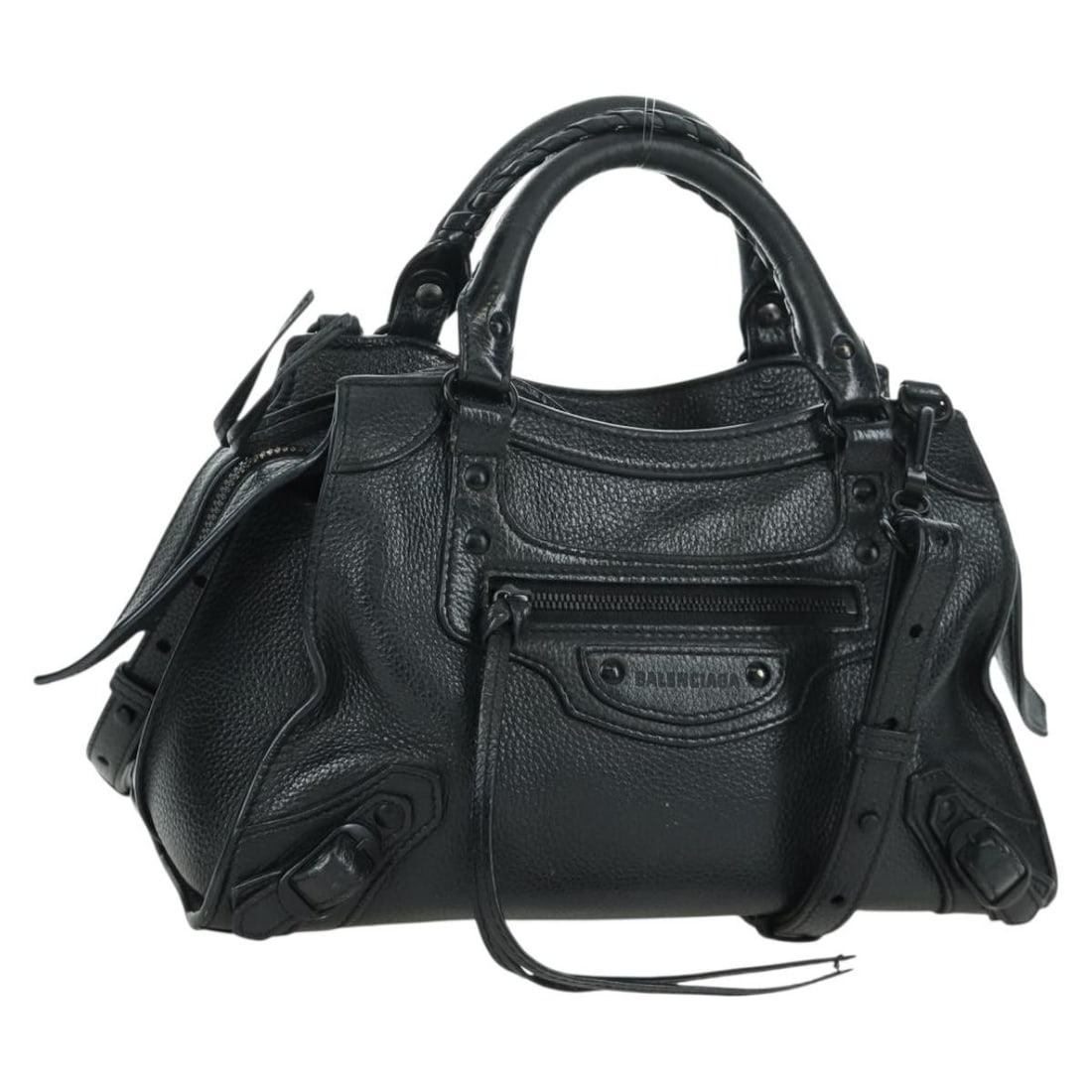 Balenciaga City XS Black Leather Two Way Handbag with Strap and Dust Bag (1 of 18)