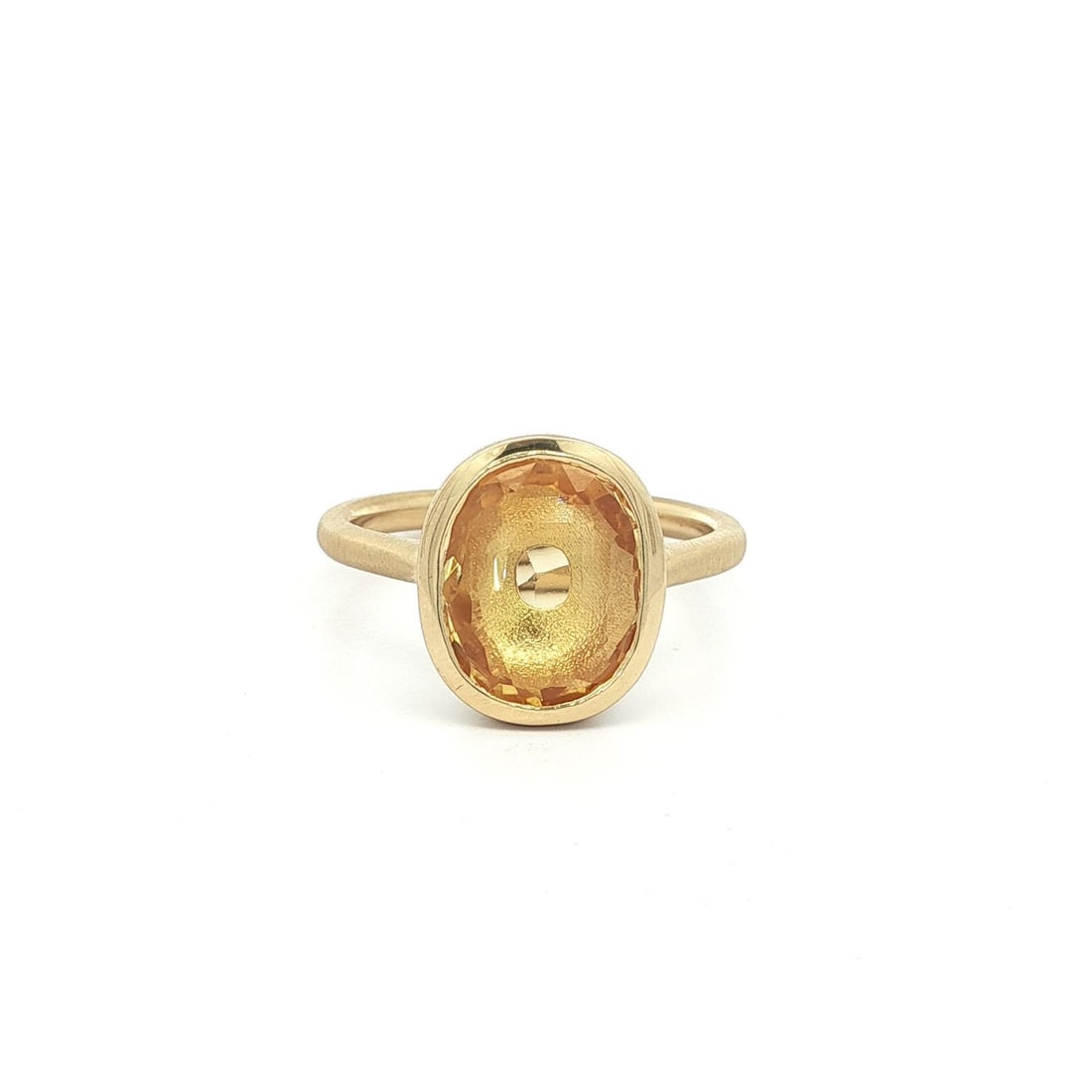 18k Yellow Gold GIA Certified 4.09ct No Heat Yellow Sapphire Ring (1 of 17)