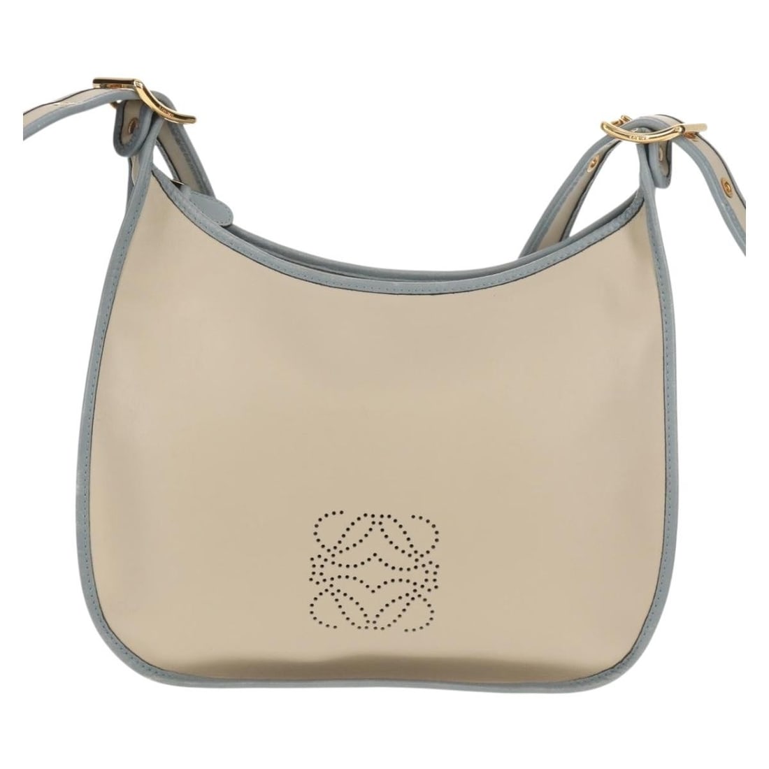 Beige Leather Vintage Loewe Shoulder Bag Spain (1 of 18)