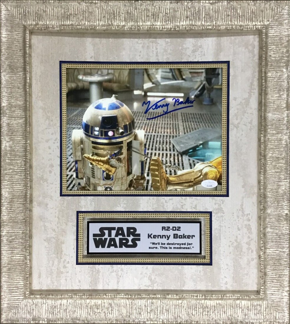 Kenny Baker Signed R2-D2 Star Wars Photo Custom Framed JSA COA (1 of 11)